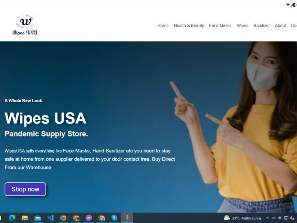 Wipes USA hero